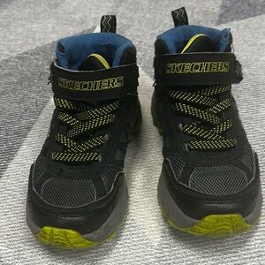 Skechers Kids Black and Yellow Shoes